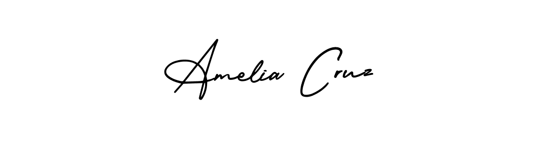 How to make Amelia Cruz name signature. Use AmerikaSignatureDemo-Regular style for creating short signs online. This is the latest handwritten sign. Amelia Cruz signature style 3 images and pictures png