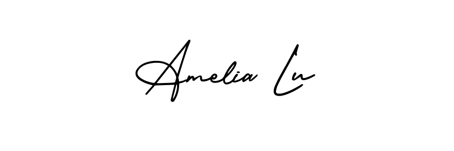 Also we have Amelia Lu name is the best signature style. Create professional handwritten signature collection using AmerikaSignatureDemo-Regular autograph style. Amelia Lu signature style 3 images and pictures png