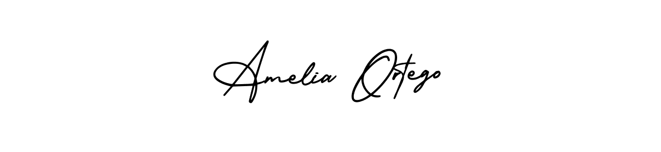 You should practise on your own different ways (AmerikaSignatureDemo-Regular) to write your name (Amelia Ortego) in signature. don't let someone else do it for you. Amelia Ortego signature style 3 images and pictures png