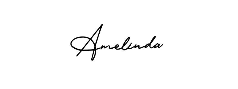 You should practise on your own different ways (AmerikaSignatureDemo-Regular) to write your name (Amelinda) in signature. don't let someone else do it for you. Amelinda signature style 3 images and pictures png