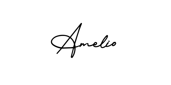 It looks lik you need a new signature style for name Amelio. Design unique handwritten (AmerikaSignatureDemo-Regular) signature with our free signature maker in just a few clicks. Amelio signature style 3 images and pictures png