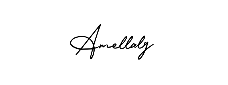 Design your own signature with our free online signature maker. With this signature software, you can create a handwritten (AmerikaSignatureDemo-Regular) signature for name Amellaly. Amellaly signature style 3 images and pictures png