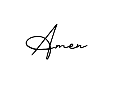 How to make Amen signature? AmerikaSignatureDemo-Regular is a professional autograph style. Create handwritten signature for Amen name. Amen signature style 3 images and pictures png