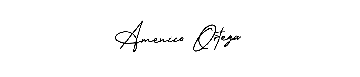 Also You can easily find your signature by using the search form. We will create Amenico Ortega name handwritten signature images for you free of cost using AmerikaSignatureDemo-Regular sign style. Amenico Ortega signature style 3 images and pictures png