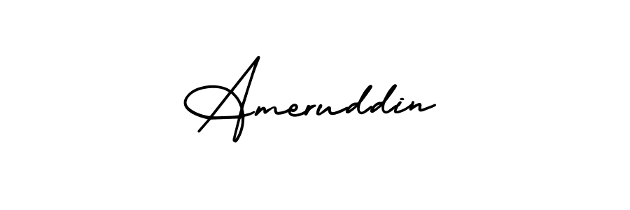 You can use this online signature creator to create a handwritten signature for the name Ameruddin. This is the best online autograph maker. Ameruddin signature style 3 images and pictures png