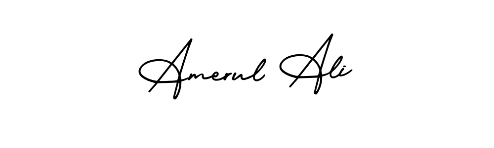 Check out images of Autograph of Amerul Ali name. Actor Amerul Ali Signature Style. AmerikaSignatureDemo-Regular is a professional sign style online. Amerul Ali signature style 3 images and pictures png