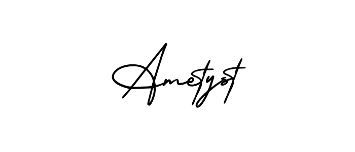 You should practise on your own different ways (AmerikaSignatureDemo-Regular) to write your name (Ametyst) in signature. don't let someone else do it for you. Ametyst signature style 3 images and pictures png