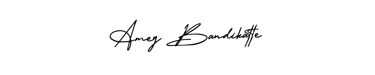 Design your own signature with our free online signature maker. With this signature software, you can create a handwritten (AmerikaSignatureDemo-Regular) signature for name Amey Bandikatte. Amey Bandikatte signature style 3 images and pictures png