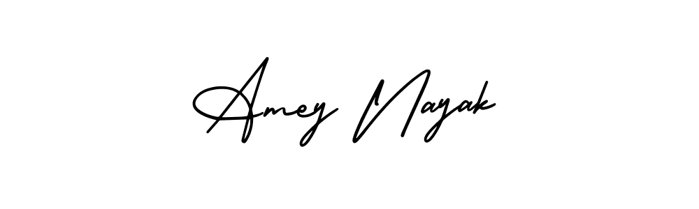 Make a beautiful signature design for name Amey Nayak. With this signature (AmerikaSignatureDemo-Regular) style, you can create a handwritten signature for free. Amey Nayak signature style 3 images and pictures png