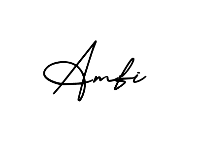 Make a beautiful signature design for name Amfi. With this signature (AmerikaSignatureDemo-Regular) style, you can create a handwritten signature for free. Amfi signature style 3 images and pictures png