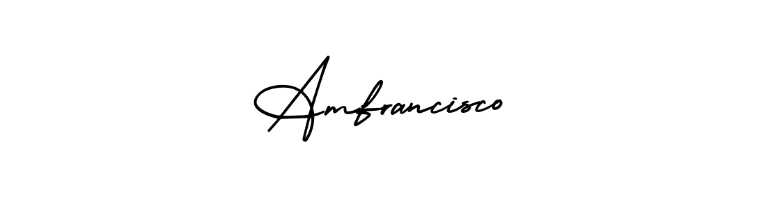 Design your own signature with our free online signature maker. With this signature software, you can create a handwritten (AmerikaSignatureDemo-Regular) signature for name Amfrancisco. Amfrancisco signature style 3 images and pictures png