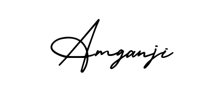 Stand out with a creative autograph for Amganji. The AmerikaSignatureDemo-Regular styling blends modern aesthetics with classic signature flourishes. Amganji signature style 3 images and pictures png