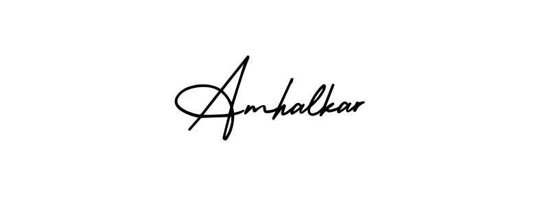 Create a beautiful signature design for name Amhalkar. With this signature (AmerikaSignatureDemo-Regular) fonts, you can make a handwritten signature for free. Amhalkar signature style 3 images and pictures png