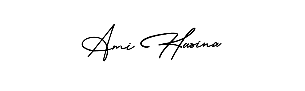 Here are the top 10 professional signature styles for the name Ami Hasina. These are the best autograph styles you can use for your name. Ami Hasina signature style 3 images and pictures png