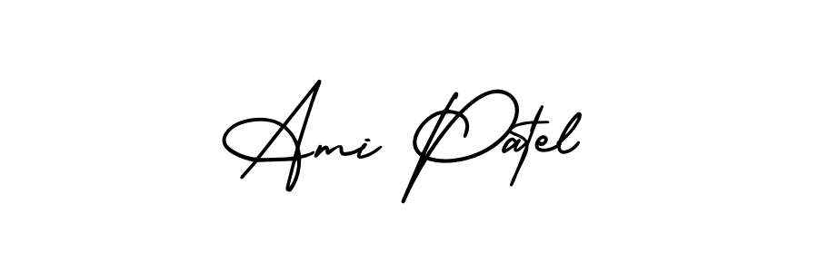 Also we have Ami Patel name is the best signature style. Create professional handwritten signature collection using AmerikaSignatureDemo-Regular autograph style. Ami Patel signature style 3 images and pictures png