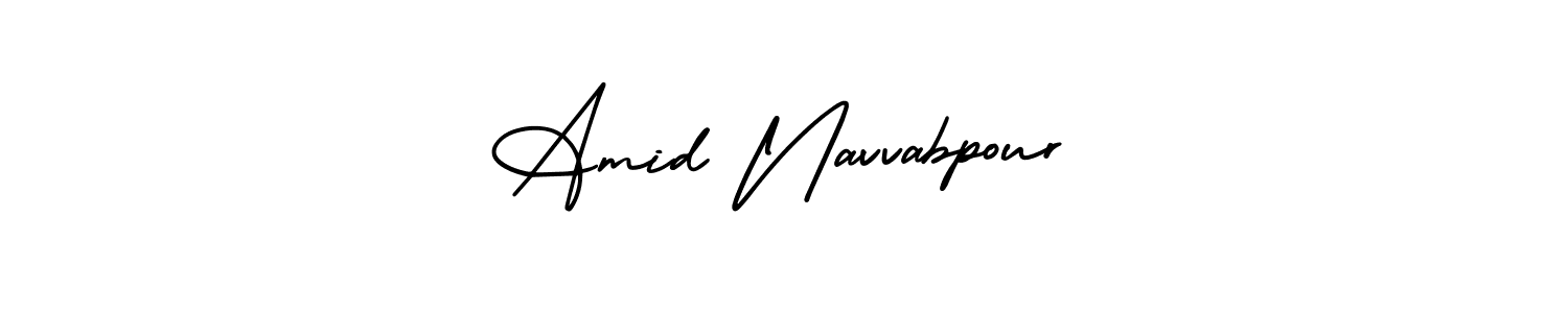 How to Draw Amid Navvabpour signature style? AmerikaSignatureDemo-Regular is a latest design signature styles for name Amid Navvabpour. Amid Navvabpour signature style 3 images and pictures png