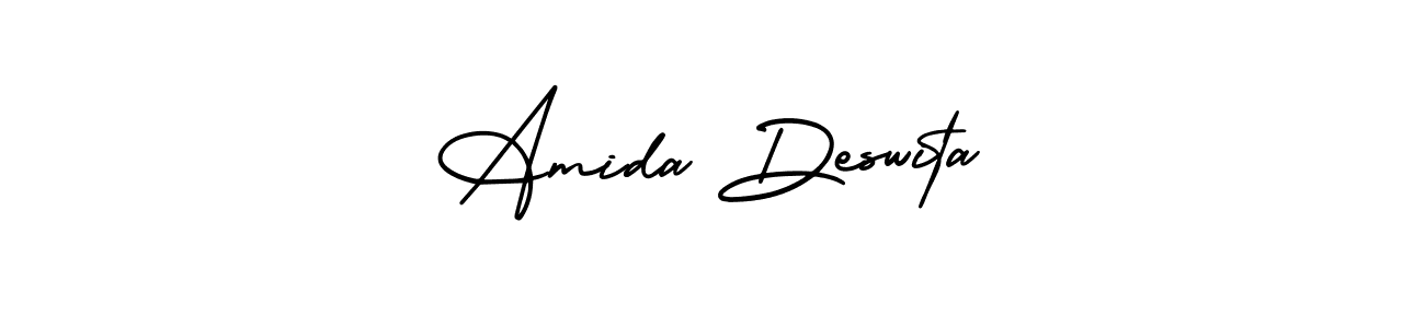 if you are searching for the best signature style for your name Amida Deswita. so please give up your signature search. here we have designed multiple signature styles  using AmerikaSignatureDemo-Regular. Amida Deswita signature style 3 images and pictures png