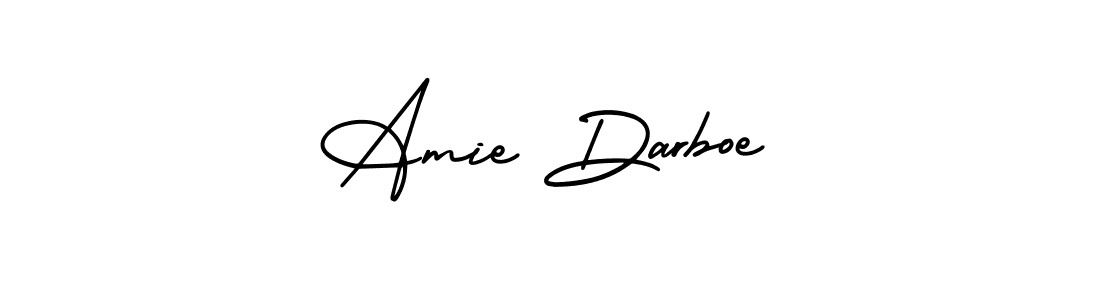 This is the best signature style for the Amie Darboe name. Also you like these signature font (AmerikaSignatureDemo-Regular). Mix name signature. Amie Darboe signature style 3 images and pictures png