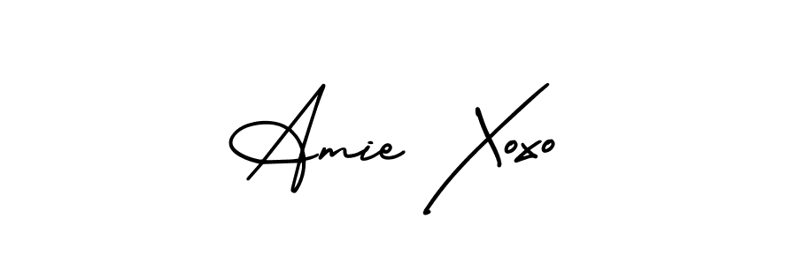 AmerikaSignatureDemo-Regular is a professional signature style that is perfect for those who want to add a touch of class to their signature. It is also a great choice for those who want to make their signature more unique. Get Amie Xoxo name to fancy signature for free. Amie Xoxo signature style 3 images and pictures png