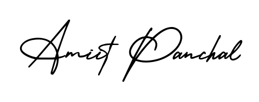 Give your name Amiit Panchal an exquisite flair with the AmerikaSignatureDemo-Regular script font. Ideal for contracts, resumes, and formal letterheads. Amiit Panchal signature style 3 images and pictures png