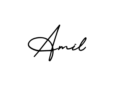 Also You can easily find your signature by using the search form. We will create Amil name handwritten signature images for you free of cost using AmerikaSignatureDemo-Regular sign style. Amil signature style 3 images and pictures png