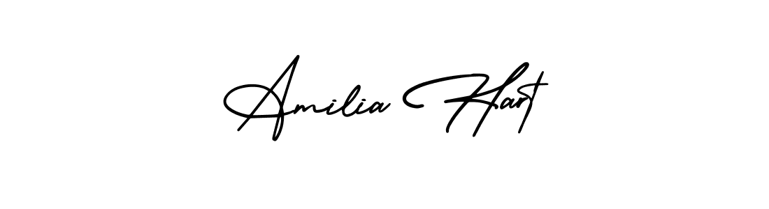 It looks lik you need a new signature style for name Amilia Hart. Design unique handwritten (AmerikaSignatureDemo-Regular) signature with our free signature maker in just a few clicks. Amilia Hart signature style 3 images and pictures png
