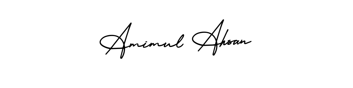 Create a beautiful signature design for name Amimul Ahsan. With this signature (AmerikaSignatureDemo-Regular) fonts, you can make a handwritten signature for free. Amimul Ahsan signature style 3 images and pictures png