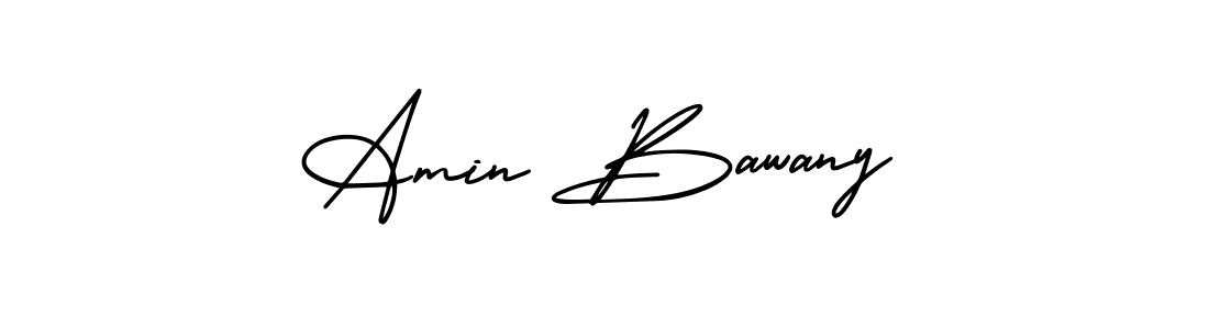 The best way (AmerikaSignatureDemo-Regular) to make a short signature is to pick only two or three words in your name. The name Amin Bawany include a total of six letters. For converting this name. Amin Bawany signature style 3 images and pictures png