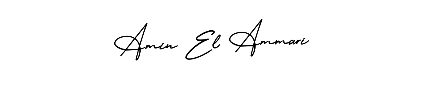 Also You can easily find your signature by using the search form. We will create Amin El Ammari name handwritten signature images for you free of cost using AmerikaSignatureDemo-Regular sign style. Amin El Ammari signature style 3 images and pictures png