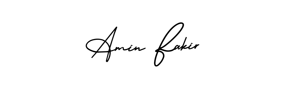 Amin Fakir stylish signature style. Best Handwritten Sign (AmerikaSignatureDemo-Regular) for my name. Handwritten Signature Collection Ideas for my name Amin Fakir. Amin Fakir signature style 3 images and pictures png