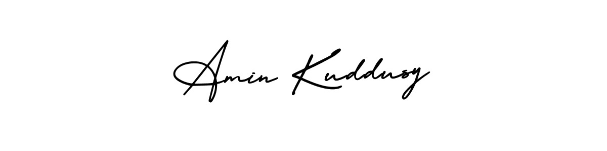 Also You can easily find your signature by using the search form. We will create Amin Kuddusy name handwritten signature images for you free of cost using AmerikaSignatureDemo-Regular sign style. Amin Kuddusy signature style 3 images and pictures png