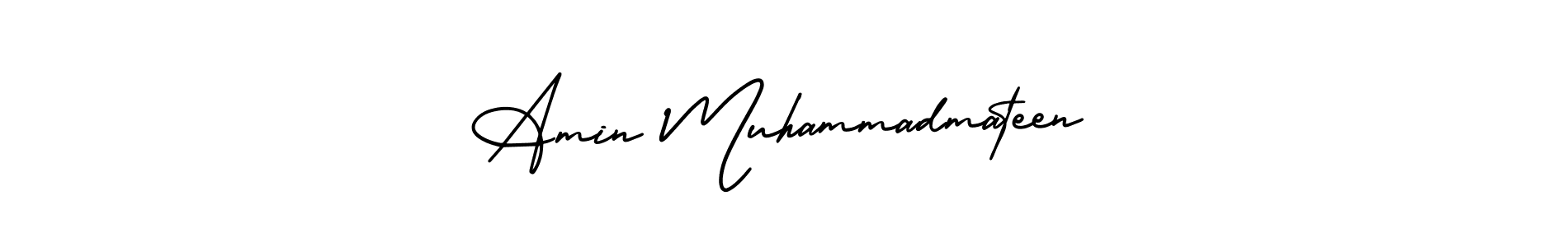 Use a signature maker to create a handwritten signature online. With this signature software, you can design (AmerikaSignatureDemo-Regular) your own signature for name Amin Muhammadmateen. Amin Muhammadmateen signature style 3 images and pictures png