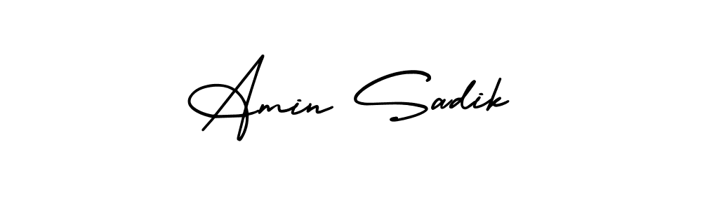 Make a short Amin Sadik signature style. Manage your documents anywhere anytime using AmerikaSignatureDemo-Regular. Create and add eSignatures, submit forms, share and send files easily. Amin Sadik signature style 3 images and pictures png