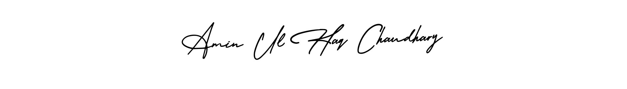 This is the best signature style for the Amin Ul Haq Chaudhary name. Also you like these signature font (AmerikaSignatureDemo-Regular). Mix name signature. Amin Ul Haq Chaudhary signature style 3 images and pictures png
