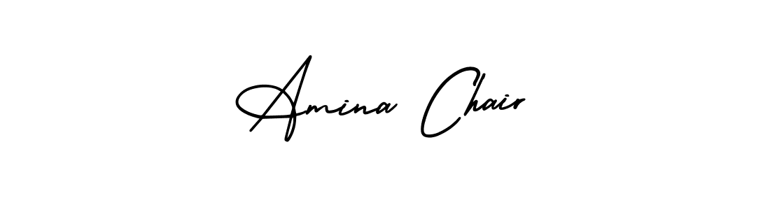 if you are searching for the best signature style for your name Amina Chair. so please give up your signature search. here we have designed multiple signature styles  using AmerikaSignatureDemo-Regular. Amina Chair signature style 3 images and pictures png