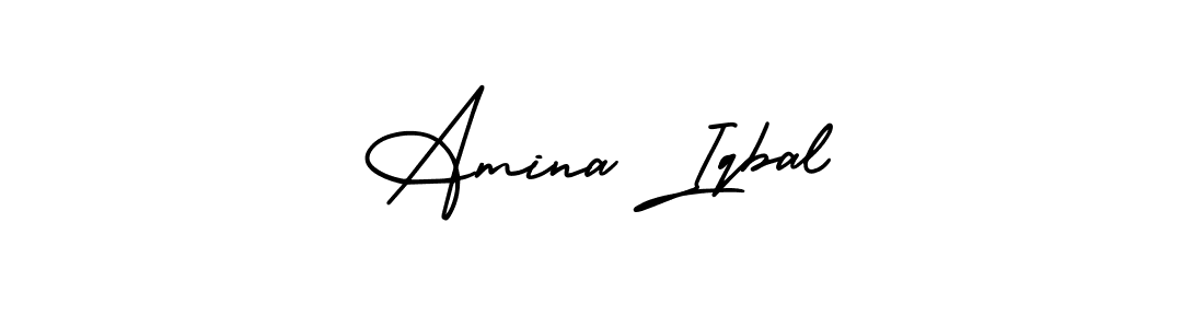 You can use this online signature creator to create a handwritten signature for the name Amina Iqbal. This is the best online autograph maker. Amina Iqbal signature style 3 images and pictures png
