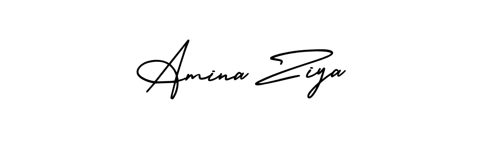 Use a signature maker to create a handwritten signature online. With this signature software, you can design (AmerikaSignatureDemo-Regular) your own signature for name Amina Ziya. Amina Ziya signature style 3 images and pictures png