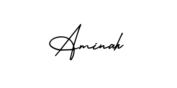 if you are searching for the best signature style for your name Aminah. so please give up your signature search. here we have designed multiple signature styles  using AmerikaSignatureDemo-Regular. Aminah signature style 3 images and pictures png