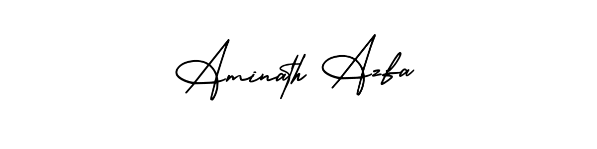 How to make Aminath Azfa signature? AmerikaSignatureDemo-Regular is a professional autograph style. Create handwritten signature for Aminath Azfa name. Aminath Azfa signature style 3 images and pictures png