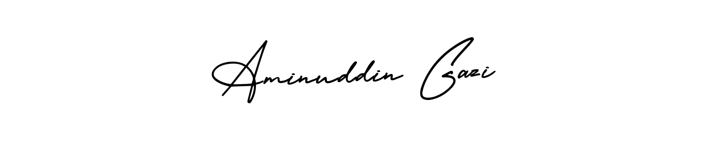 if you are searching for the best signature style for your name Aminuddin Gazi. so please give up your signature search. here we have designed multiple signature styles  using AmerikaSignatureDemo-Regular. Aminuddin Gazi signature style 3 images and pictures png