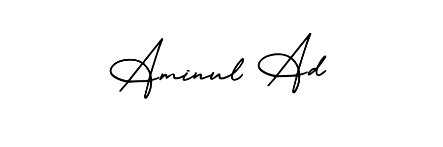 Make a beautiful signature design for name Aminul Ad. With this signature (AmerikaSignatureDemo-Regular) style, you can create a handwritten signature for free. Aminul Ad signature style 3 images and pictures png