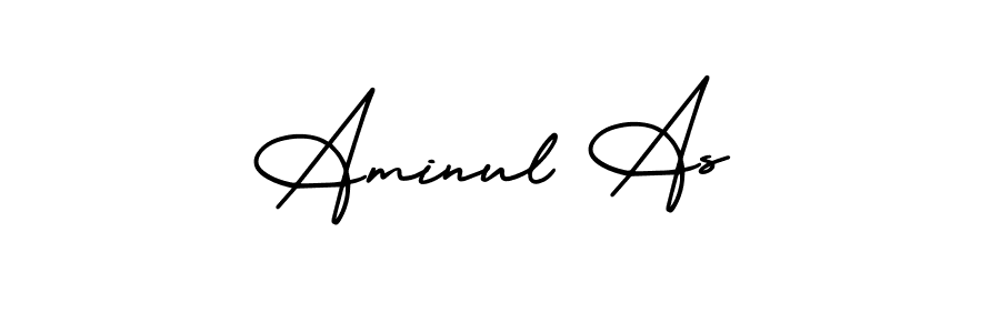 Make a beautiful signature design for name Aminul As. Use this online signature maker to create a handwritten signature for free. Aminul As signature style 3 images and pictures png