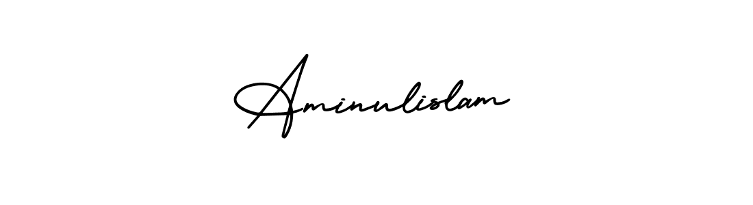 The best way (AmerikaSignatureDemo-Regular) to make a short signature is to pick only two or three words in your name. The name Aminulislam include a total of six letters. For converting this name. Aminulislam signature style 3 images and pictures png