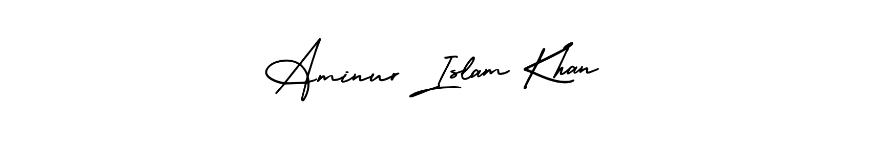 Also You can easily find your signature by using the search form. We will create Aminur Islam Khan name handwritten signature images for you free of cost using AmerikaSignatureDemo-Regular sign style. Aminur Islam Khan signature style 3 images and pictures png