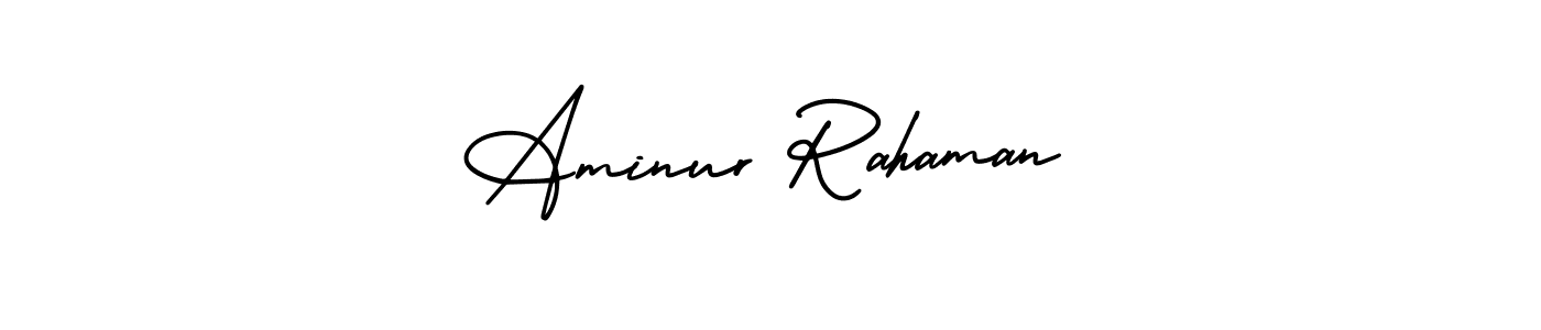 Also we have Aminur Rahaman name is the best signature style. Create professional handwritten signature collection using AmerikaSignatureDemo-Regular autograph style. Aminur Rahaman signature style 3 images and pictures png