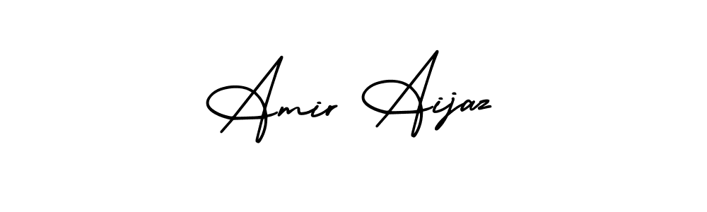 Design your own signature with our free online signature maker. With this signature software, you can create a handwritten (AmerikaSignatureDemo-Regular) signature for name Amir Aijaz. Amir Aijaz signature style 3 images and pictures png