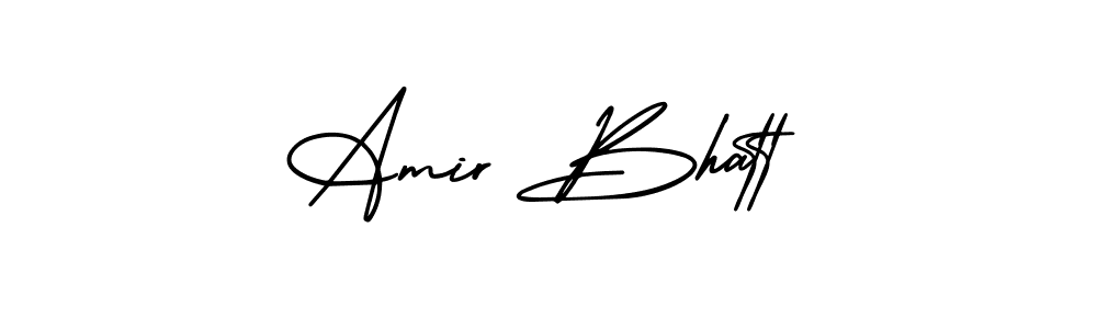 Amir Bhatt stylish signature style. Best Handwritten Sign (AmerikaSignatureDemo-Regular) for my name. Handwritten Signature Collection Ideas for my name Amir Bhatt. Amir Bhatt signature style 3 images and pictures png