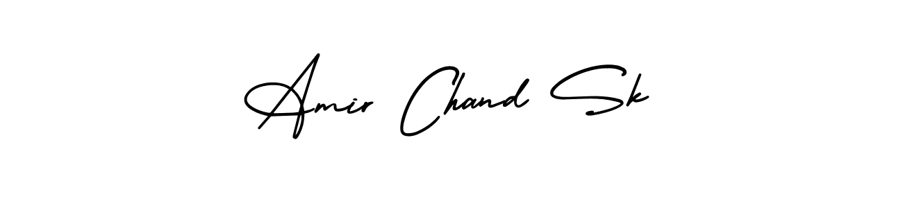 if you are searching for the best signature style for your name Amir Chand Sk. so please give up your signature search. here we have designed multiple signature styles  using AmerikaSignatureDemo-Regular. Amir Chand Sk signature style 3 images and pictures png