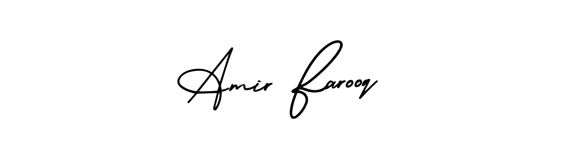 Make a short Amir Farooq signature style. Manage your documents anywhere anytime using AmerikaSignatureDemo-Regular. Create and add eSignatures, submit forms, share and send files easily. Amir Farooq signature style 3 images and pictures png