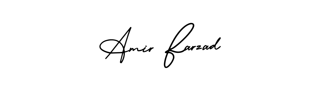 AmerikaSignatureDemo-Regular is a professional signature style that is perfect for those who want to add a touch of class to their signature. It is also a great choice for those who want to make their signature more unique. Get Amir Farzad name to fancy signature for free. Amir Farzad signature style 3 images and pictures png